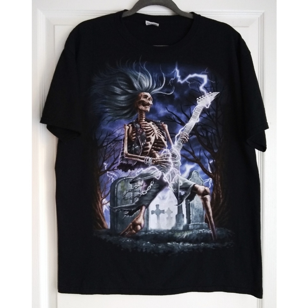 Skeleton Playing Guitar T-shirt